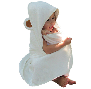 Manta de baño con <span class=keywords><strong>dibujos</strong></span> de animales para niños, toalla con capucha de bambú orgánico 100%, venta al por mayor - Product Image 5