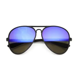 Italia diseño registro personalizado moda Metal Polarized espejo gafas de sol para los hombres