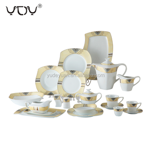 Новый костяной китайский дизайн, королевская Роскошная Форма s, 125 шт., 130 шт., Египетский Фарфор, обеденные наборы - Product Image 1