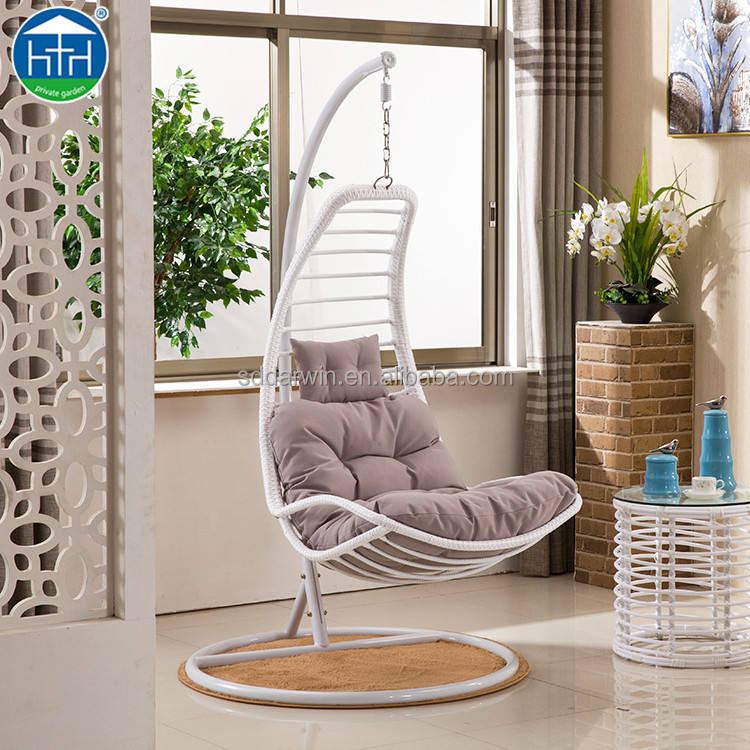 Modern Moon Chair Wicker Moon Shape Rattan Wicker Swing Chairs For