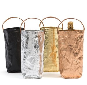A buon mercato logo stampato sacchetto di Carta Marrone kraft vino sacchetto della Bottiglia di Acqua - Product Image 1