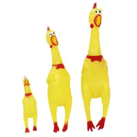 4 Pièces Poulet Hurlant Jaune Caoutchouc Poulet Poulet Jouet