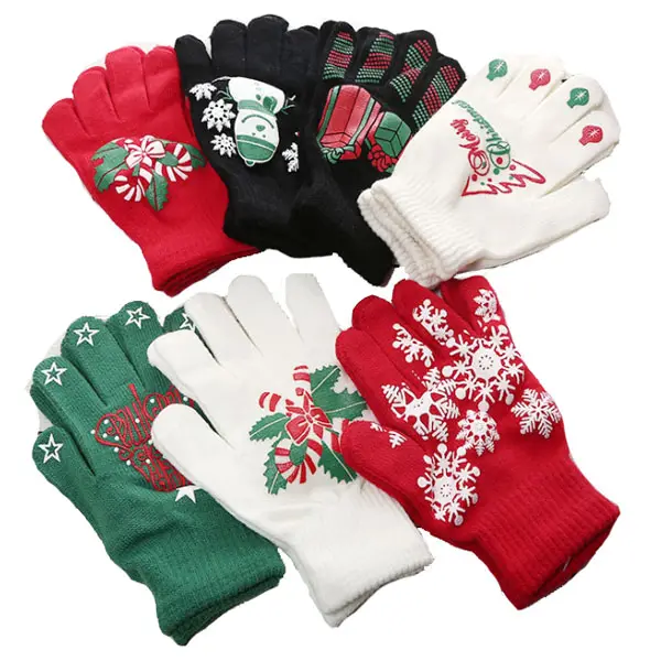 Wholesale Winter Christmas Knit Gift Glove Unisex Mobile Phone Touch Screen Texting Gloves