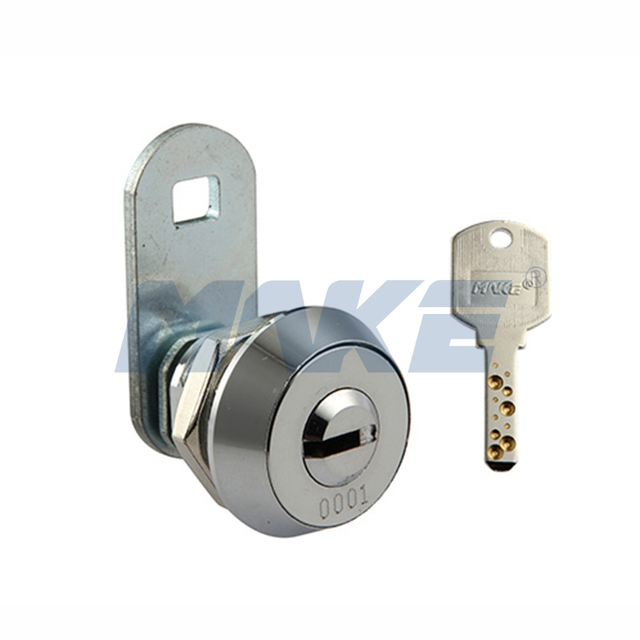 MK114BS Dimple Industrial Cabinet Key Cam Lock for ATM Machine