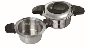 Olla a Presión de Acero Inoxidable Ecológica de Baja Presión con Mango de Madera y Base de Aluminio para Gas e Inducción, Nuevo Diseño 2026, Gran Venta - Product Image 3