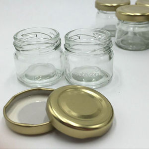 Mini 1oz 30ml mật ong lọ thủy tinh với vàng Thiếc Có nắp đậy cho thực phẩm lưu trữ - Product Image 5