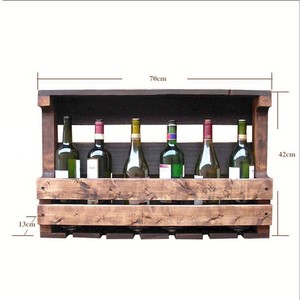 Nuevo diseño <span class=keywords><strong>de</strong></span> <span class=keywords><strong>caja</strong></span> <span class=keywords><strong>de</strong></span> <span class=keywords><strong>vino</strong></span> <span class=keywords><strong>de</strong></span> madera, vivienda usada <span class=keywords><strong>de</strong></span> madera estante del <span class=keywords><strong>vino</strong></span> montado en la pared con - Product Image 6