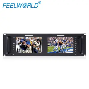 FEELWORLD 7" 3RU IPS 1280x800 Broadcast LCD Rack monitor for cctv