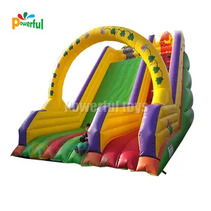 Taman Yang Indah Kota Menyenangkan Tiup Inflatable Kebun Binatang Slide untuk Outdoor Taman Bermain