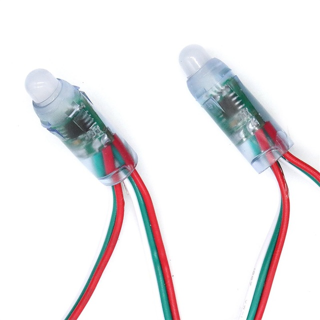 WS2811 IC RGB 12mm LED String Full Color 12V Pixels Module Point Light High Performance LED Modules