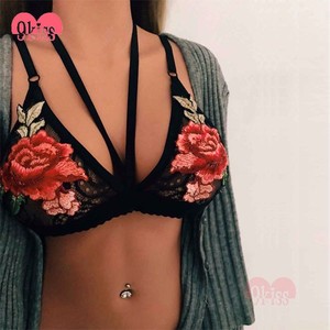 Bordado Nuevo Diseño de Encaje Bustier Top Bralette Wholesale - Product Image 5