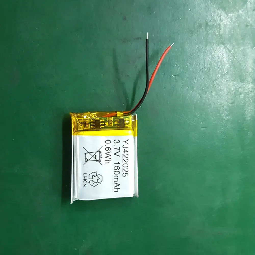 Baterai Li-polimer 422025 LP402025 3.7V 160Mah Sel Baterai Lipo Buatan Shenzhen Cina