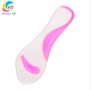 Cura dei piedi assorbimento degli urti fascite plantare sollievo dal dolore in Silicone 3/4 soletta di supporto <span class=keywords><strong>per</strong></span> arco in Gel <span class=keywords><strong>per</strong></span> <span class=keywords><strong>scarpe</strong></span> con tacco alto da <span class=keywords><strong>donna</strong></span> - Product Image 4