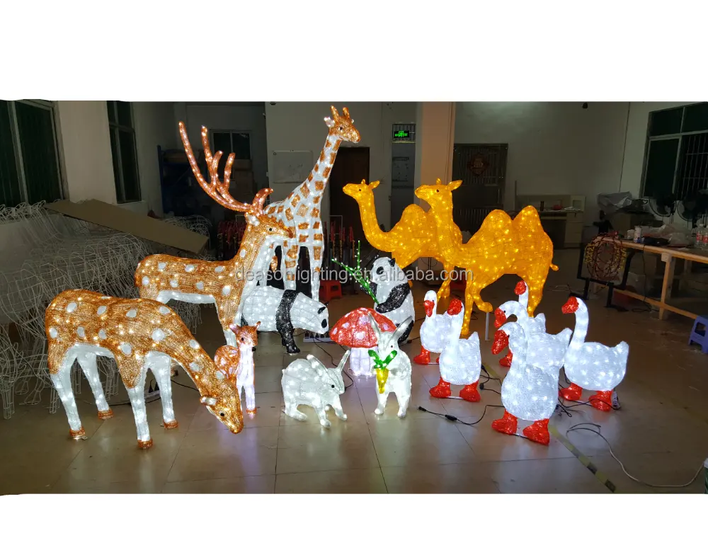 Christmas led acrylic animals