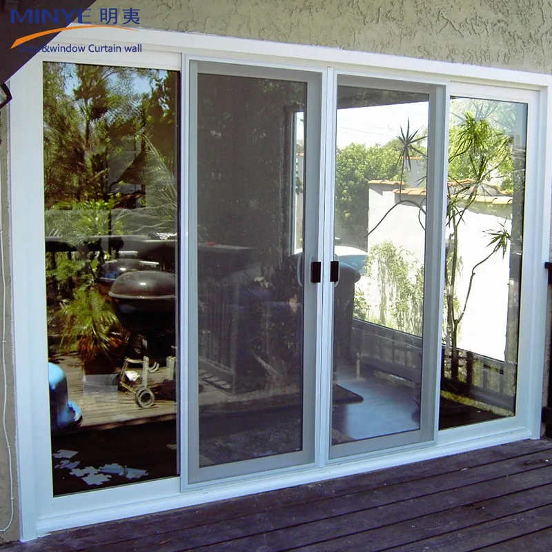 Harga Murah Pintu Geser Kaca PVC/UPVC Depan Pintu Kabinet Dapur Pintu Geser Kaca PVC