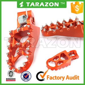Orange billette moto pièces en aluminium usinées par commande numérique par ordinateur repose-pieds, repose-pieds pour KTM SX SX-F <span class=keywords><strong>SXF</strong></span> XC-F 125 250 <span class=keywords><strong>350</strong></span> 450 <span class=keywords><strong>2016</strong></span> - Product Image 2