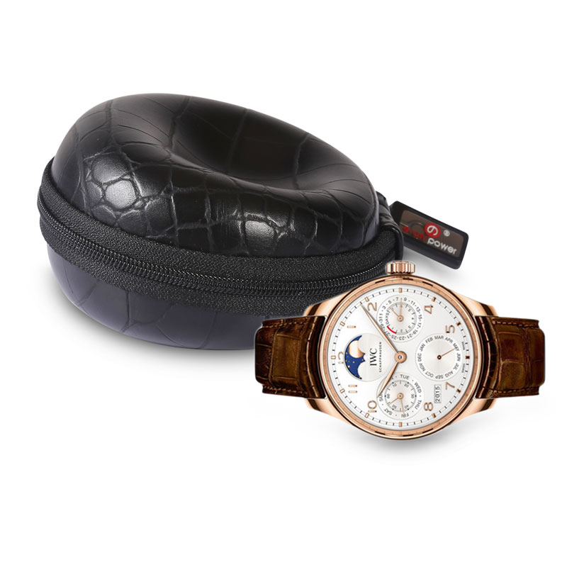 Роскошный кейс для часов из крокодиловой кожи на заказ, жесткая упаковочная коробка для часов eva высокого качества