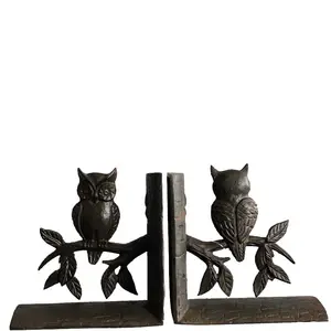 铸铁猫头鹰形状装饰便宜的书挡