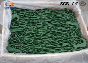 Chaîne de Liaison Marine en Acier Allié G80 Colorée avec Crochet en C pour Conteneur - Product Image 3