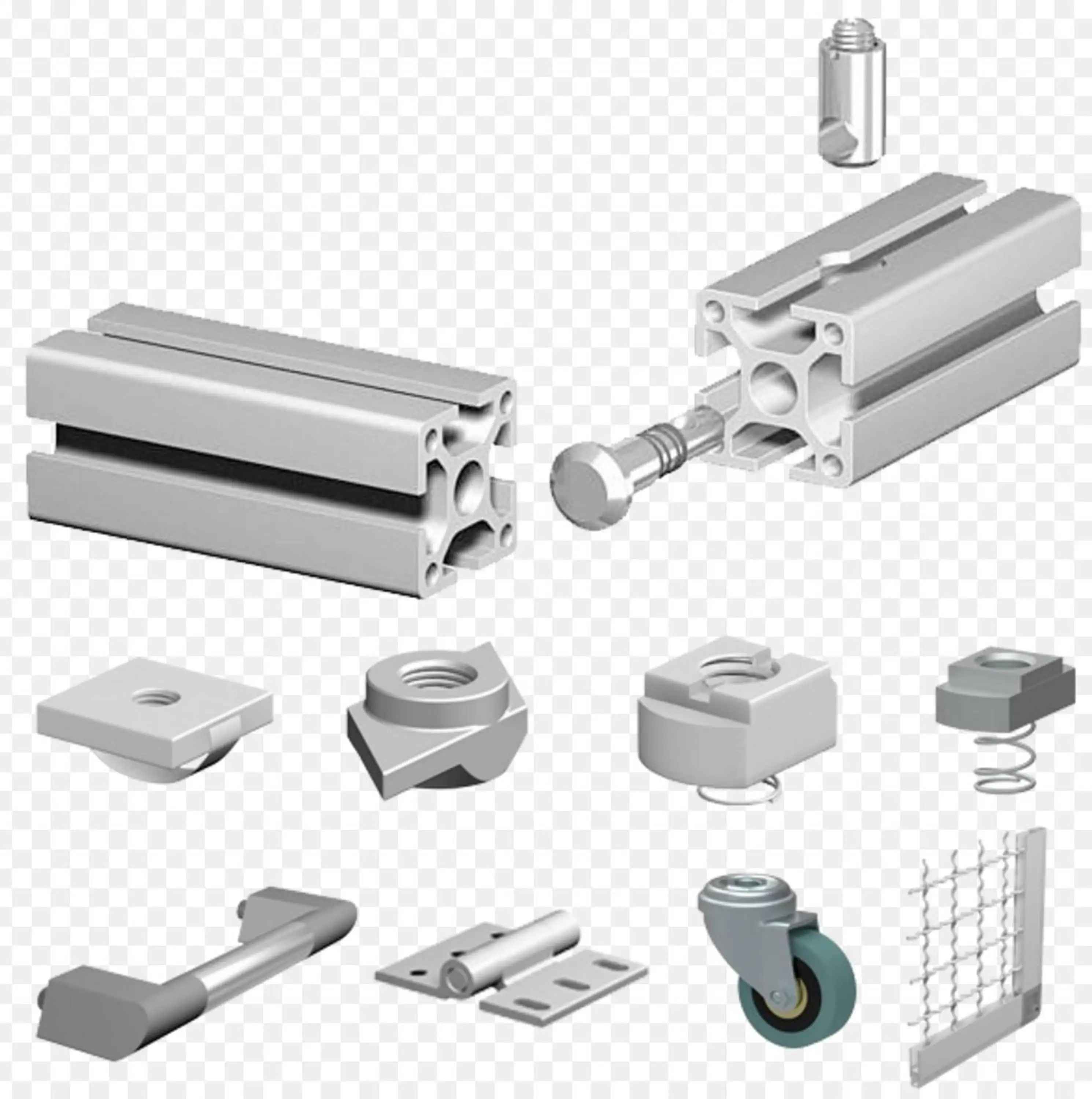 Aluminum Extrusion Square Bar for machining into hardwares fittings