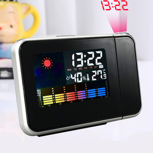 LED Colorful <strong>Digital</strong> DC Power /AAA <strong>Battery</strong> Power Weather Station Projection <strong>Clock</strong> - Product Image 6