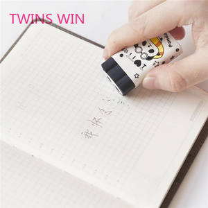 Penjualan Laris Penghapus Karet Hitam Desain Hewan Lucu Kartun Cetak Kustom Alat Tulis Korea Lucu - Product Image 3