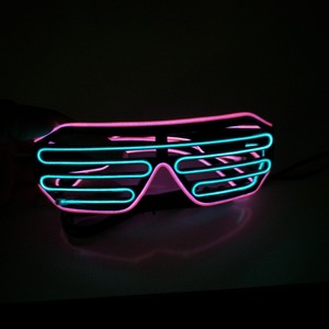 LED Lunettes S'allume Shutter lunettes de Soleil En Forme Néon EL Fil Lunettes Lueur dans L'obscurité Rave Costume Party - Product Image 4