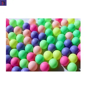 도매 다채로운 1 스타 플라스틱 매트 표면 40mm 원활한 핑크 PingPong 공 색상 탁구 공 저렴한 탁구 공