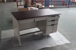 تخفيضات كبيرة على طاولة مكتب فولاذية حديثة من المصنع مباشرة تصميم مكتب رخيص قابل للتحويل والتمديد على الطراز التقليدي - Product Image 6