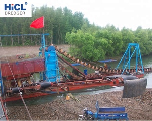 Hbc120 nova corrente de balde, 120m 3/h escavadora de ouro/areia para mineração de ouro - Product Image 4