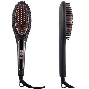 Escova alisadora de cabelo New hot pick peigne électrique lisseur rapide <span class=keywords><strong>brosse</strong></span> à lisser les <span class=keywords><strong>cheveux</strong></span> - Product Image 1