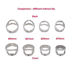 Hot Bán Tùy Chỉnh Logo Thời Trang Ngón Tay Thép Không Gỉ Beer <span class=keywords><strong>Bottle</strong></span> Opener Nhẫn - Product Image 4