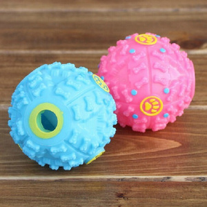 Palla Squeaky per Cani in Plastica e Gomma Ecologica, Giocattolo per Allenamento IQ, Masticazione Dentale, Alimentazione Lenta, Elimina la Noia - Product Image 2