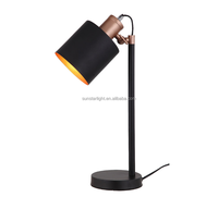 Lampe de bureau nordique rétro pour la chambre à coucher, Style industriel, avec prise E27