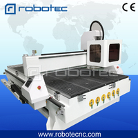 Fresadora CNC 3D China de 1300*2500*200mm con Múltiples Husillos, Herramientas, Control DSP, Software Mach3/NC Studio, Motor Paso a Paso para Corte de Madera