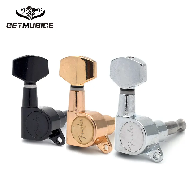 Guitar Sealed Small Peg Tuning Pegs Tuner Machine Heads for Acoustic Electric Guitar Guitar Parts with LOGO