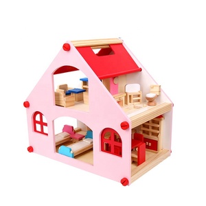 Bricolage <span class=keywords><strong>Maison</strong></span> <span class=keywords><strong>De</strong></span> Poupée <span class=keywords><strong>Maison</strong></span> Semblant Jouer Jouet Enfants <span class=keywords><strong>Maison</strong></span> <span class=keywords><strong>de</strong></span> Poupée En Bois Miniature <span class=keywords><strong>Maison</strong></span> <span class=keywords><strong>De</strong></span> Poupée En Bois - Product Image 1