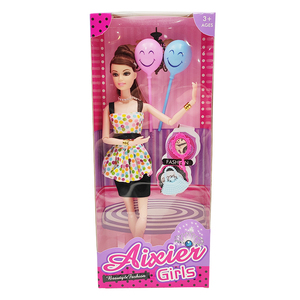 Jouet de poupée pour filles, 5 pièces, ensemble de jeu de jolie poupée, vêtements à la mode - Product Image 3