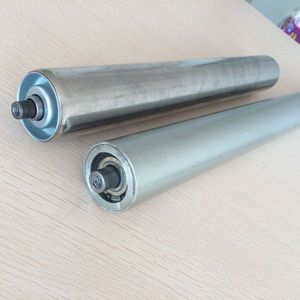 Rouleau conique à gravité plaqué zinc, 2mm en acier inoxydable, avec capuchons d'extrémités de rouleau en acier - Product Image 6