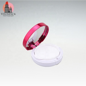 Étui de <span class=keywords><strong>coussin</strong></span> <span class=keywords><strong>rond</strong></span> vide en plastique, emballage de cosmétiques, boîte de fond de teint blanc, <span class=keywords><strong>rose</strong></span>, à <span class=keywords><strong>coussin</strong></span> d'air pressé, boîte vide - Product Image 3