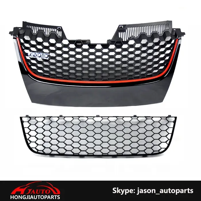 Auto Voorbumper Badgeless Grille voor Volkswagen VW Jetta GTI GLI MK5 V 05-09