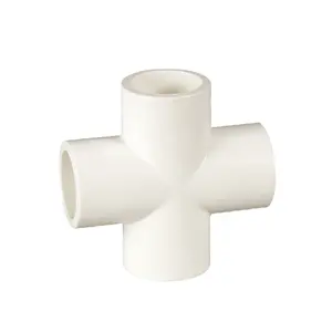 Tijdperk Kunststof/Pvc/Druk Pijp Fittingen Sch40 Astm D2466 1/2-2 "Nsf Pvc Kruis Dubbel T-Stuk