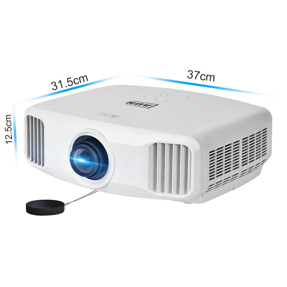 AUN 3LCD Projector AKEY2x Built-in Android 5.1 WIFI ,Support 4K Decode , Resolution 1920x1200