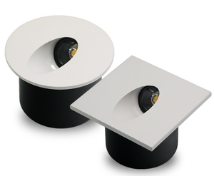 Square/Round Aluminum LED <strong>Corner</strong> <strong>Wall</strong> <strong>Light</strong>,Recessed LED <strong>Wall</strong> <strong>Light</strong> for Porch, Pathway, Step Stair - Product Image 1