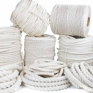 Wholesale 100% cotton rope custom size soft cotton rope cotton macrame rope