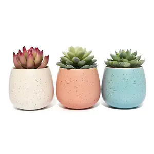 Home Decorative Mini Table Planter Ceramic Succulent Pots For Plants