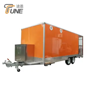 TUNE Mobile Coffee Vending Cart Pizza Food Caravan Trailer Burger Truck For Sale
