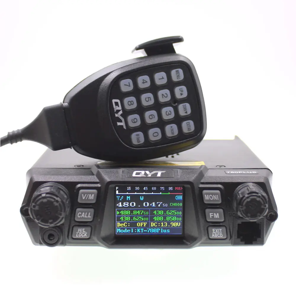 QYT KT-780Plus UHF400-470mhz 고출력 75W KT-780 플러스 200 채널 PTT 모바일 자동차 라디오 트랜시버