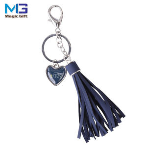 Großhandel beliebte Echt leder Quaste Schlüssel bund - Product Image 2