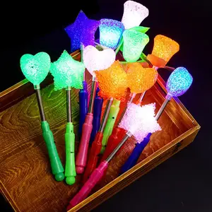 Christmas Decoration Star Shape LED Magic Fairy Sticks Wand